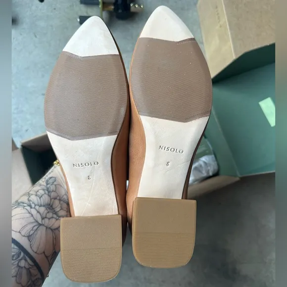 NEW IN BOX Nisolo Fiorela Go-To Mid Heel in Caramel