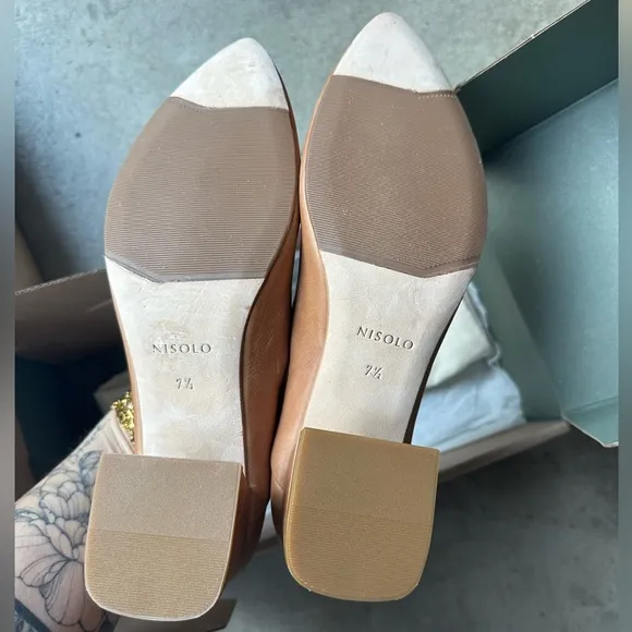 NEW IN BOX Nisolo Fiorela Go-To Mid Heel in Caramel