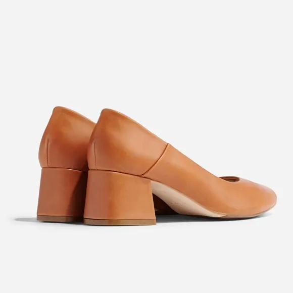 NEW IN BOX Nisolo Fiorela Go-To Mid Heel in Caramel