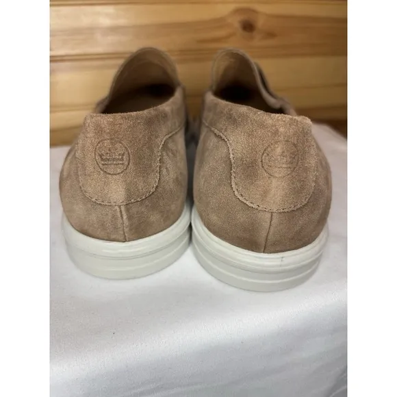 NEW MENS 11.5 PETER MILLAR EXCURSIONIST PENNY LOAFER Light Brown Suede $250 New