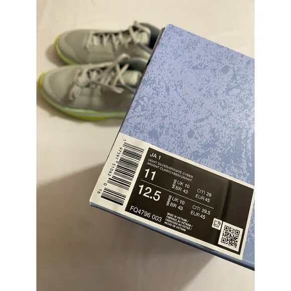 New Men’s Size 11 - Nike Ja 1 Light Silver FQ4796 003