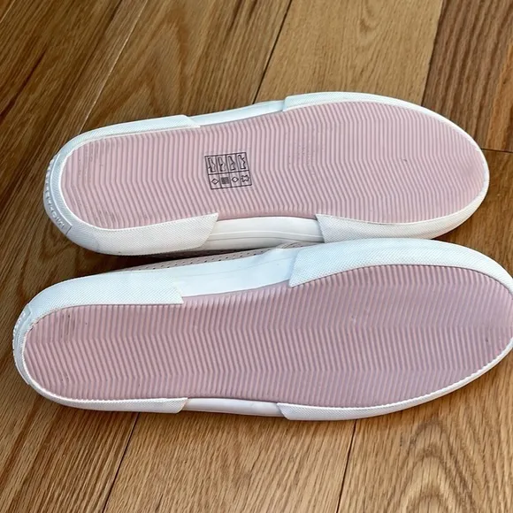 New Michael Kors Soft Pink 9.5 Boerum Double Gore Lasered Leather slip on shoes