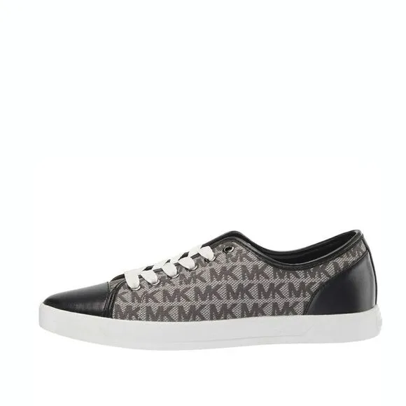 New! MICHAEL KORS Women's MK Logo City Sneakers Shoes Laceup Size 7.5 Graphite