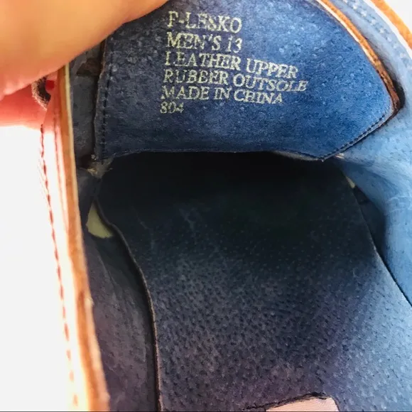 New orange brown Steve Madden leather shoes
