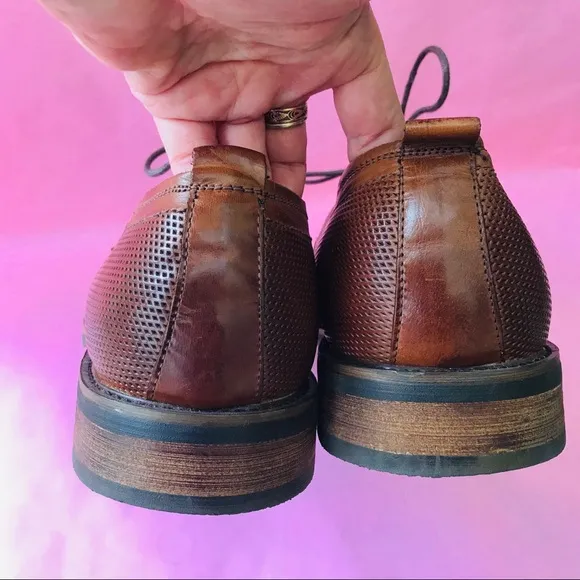 New orange brown Steve Madden leather shoes