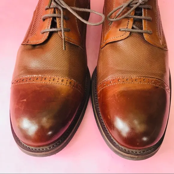 New orange brown Steve Madden leather shoes