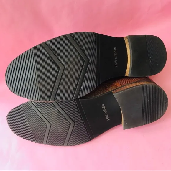 New orange brown Steve Madden leather shoes