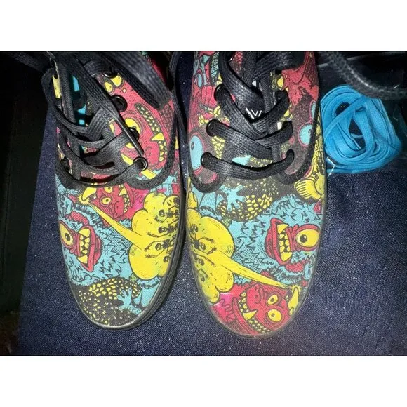 New Rare IRON FIST Winston Monsters Ball Canvas Sneakers Men’s US 9.5 Xtra Laces
