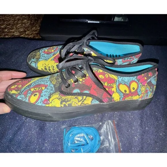 New Rare IRON FIST Winston Monsters Ball Canvas Sneakers Men’s US 9.5 Xtra Laces