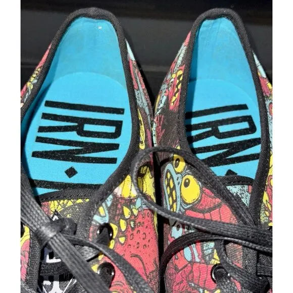 New Rare IRON FIST Winston Monsters Ball Canvas Sneakers Men’s US 9.5 Xtra Laces