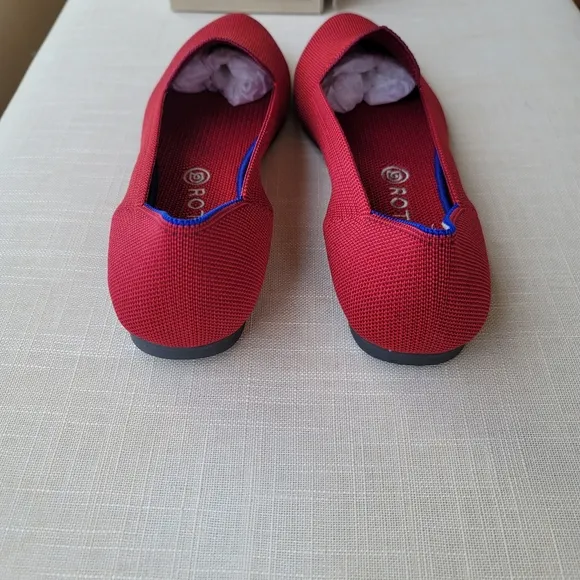 New! Rothy's Sz 11.5 Dark Red Loafers Womens Shoes Flats in Box Rothys