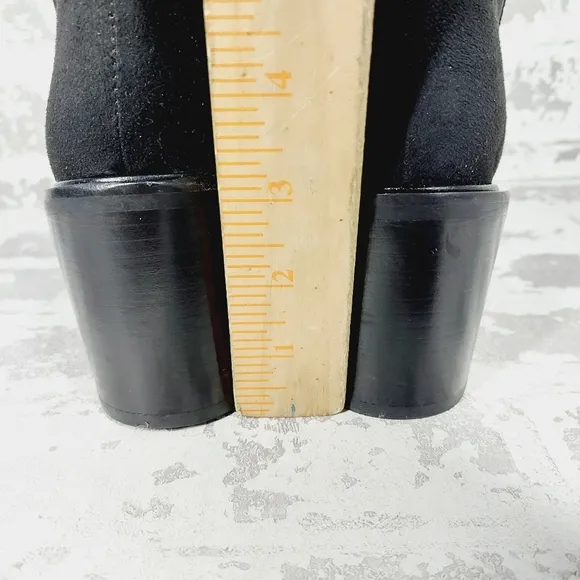 New Seychelles Paradise City Faux Suede Black Over the Knee Boot A289