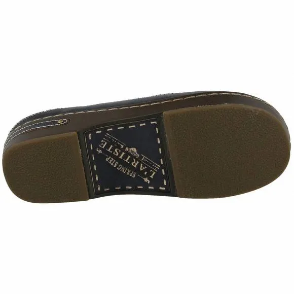 NEW SPRING STEP SHOES women's burbank leather shoes in navy