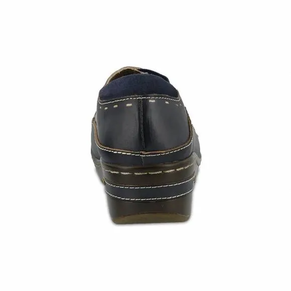 NEW SPRING STEP SHOES women's burbank leather shoes in navy