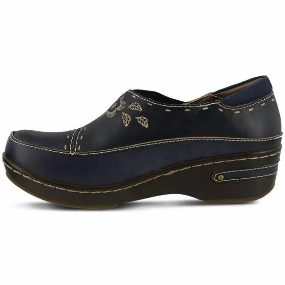 NEW SPRING STEP SHOES women's burbank leather shoes in navy