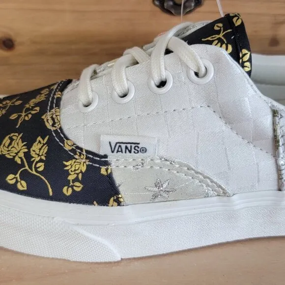 NEW Vans Era Brocade Patchwork Satin Floral Low Top Lace Up Sneakers Shoes 6