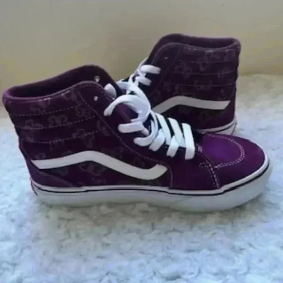NEW Vans Filmore Hi Top Platform Purple Butterfly Sneakers Missy Shoes Sz 5 NWT