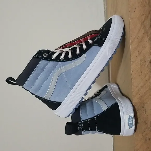 NEW! Vans Sk8-Hi MTE 1 Ashley Blue &amp; Black Skate Shoes sz 5 NWT