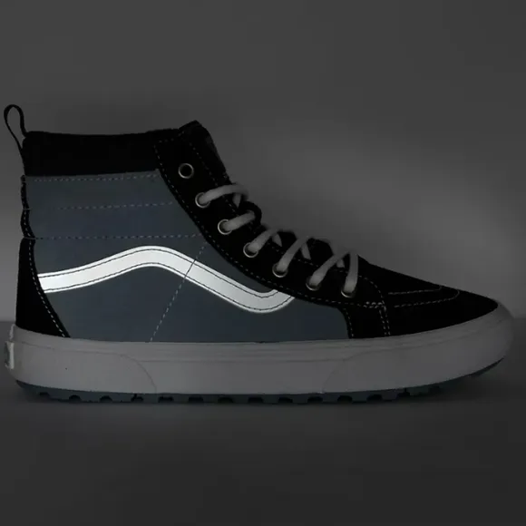 NEW! Vans Sk8-Hi MTE 1 Ashley Blue &amp; Black Skate Shoes sz 5 NWT