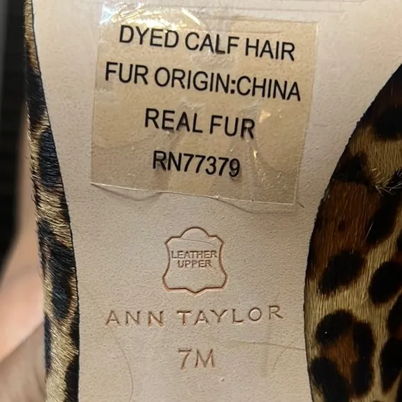 New with Box Ann Taylor Beck Loafer Pump Leopard Print size 7