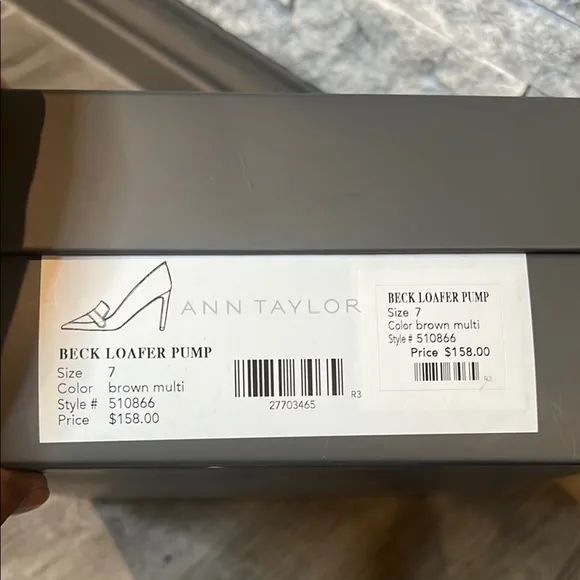 New with Box Ann Taylor Beck Loafer Pump Leopard Print size 7