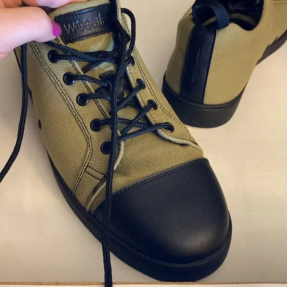 NEW Woobies Tactical MOD 1 OD Army Green Canvas Laced Up Shoes Mens Size 11.5