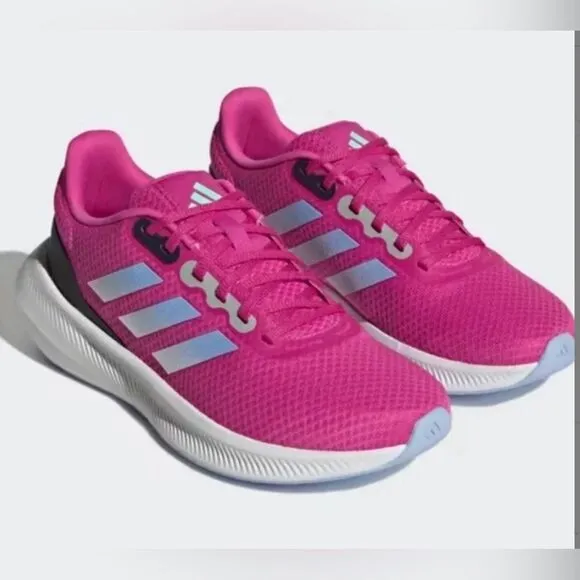 New! Adidas *Barbie* Pink Sz 8 RUNFALCON WIDE 3 RUNNING SHOES