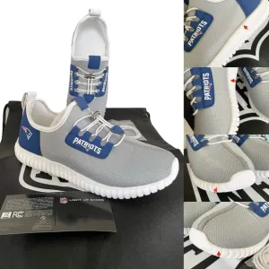 NFL Fanatics New England Patriots Athletic Fiber Optic Light Up Men’s Shoes 7.5