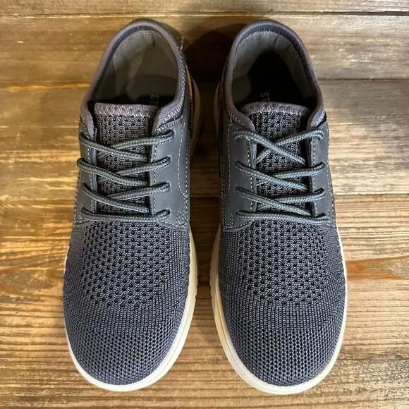 NIB Big Kids Steve Madden BDawes Gray Knit Casual‎ Sneakers Shoes Size 2 Y