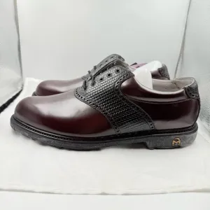 NIB Florsheim Magneforce Black (Wine) Brown Spikeless Golf OrthoLite Shoes Sz 11