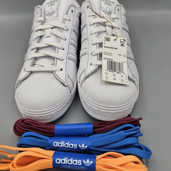 NIB Men's Adidas Disney Edition Sneakerella Superstars Sneakers Shoes Size 10