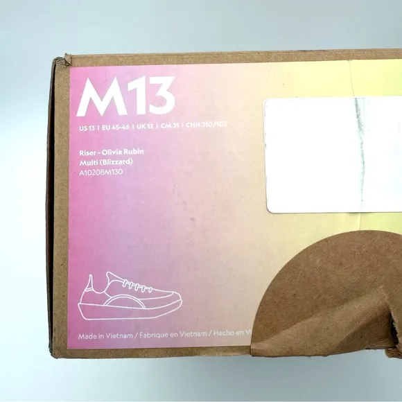 NIB New NWT Allbirds Olivia Rubin Collab Men's 13 Shoes Pastel Riser Blizzard