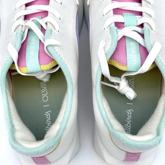 NIB New NWT Allbirds Olivia Rubin Collab Men's 13 Shoes Pastel Riser Blizzard