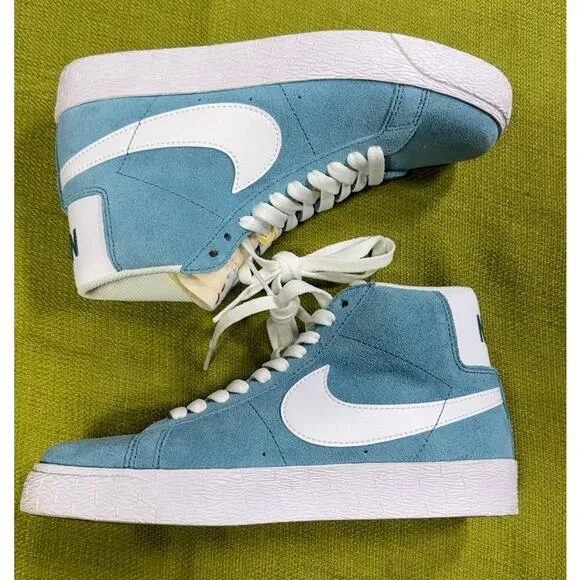 NIB Nike SB Zoom Blazer Mid Light Blue Size 4.5Y 86439 4404