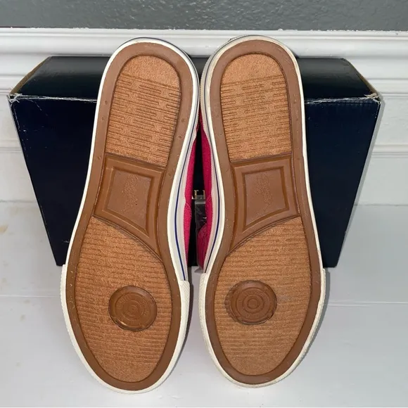 NIB Polo Ralph Lauren Vaughn Canvas/Suede Men's Pink Lifestyle Shoes Size: 8.5 D