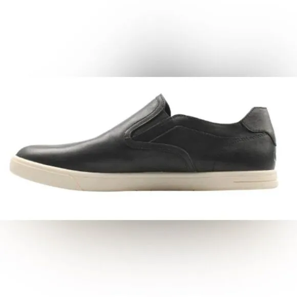NIB UGG Australia Men’s Tobin Leather Black/White Casual Slip On Shoes- Size 7.5
