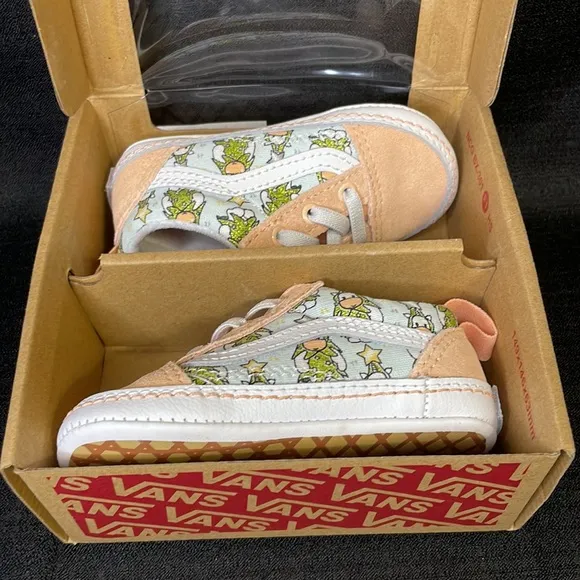 NIB Vans Old Skool Crib - Holiday Unicorns Pink - Infants Size 4
