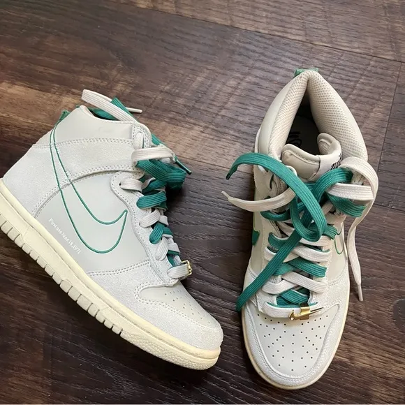 Nike air dunk high DD0633-001 first use sail light bone sneakers shoes 4.5Y 6W