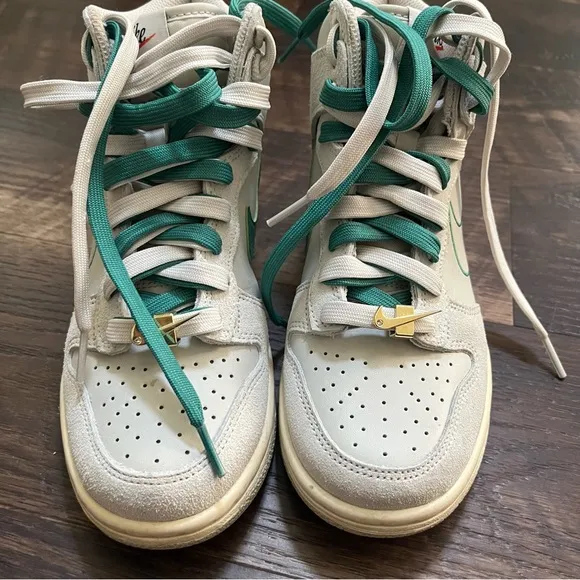 Nike air dunk high DD0633-001 first use sail light bone sneakers shoes 4.5Y 6W