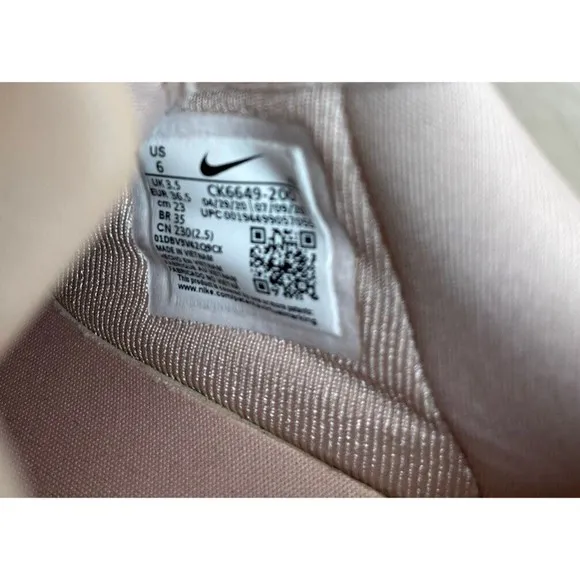 Nike Air Force 1 One Pixel Low Particle Beige  Shoes Sz 6 Leather