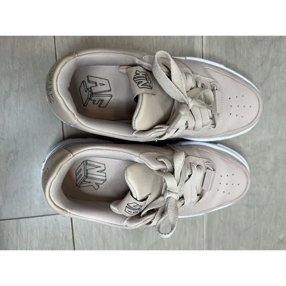 Nike Air Force 1 One Pixel Low Particle Beige  Shoes Sz 6 Leather
