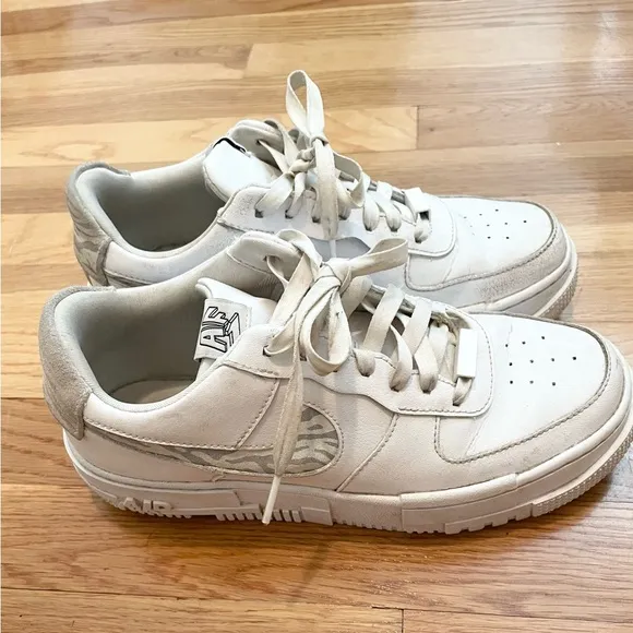 Nike Air Force 1 Pixel SE Zebra White Sneakers Shoes DH9632-100