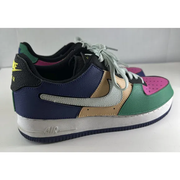 Nike Air Force 1/1 Multi Customizable Sneakers DB2576 Colorblock Shoes US Size 9