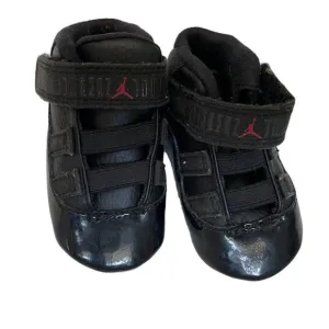 Nike Air Jordan 11 Retro Soft Bottom Baby Crib Shoes 378049-002 2015 Black 2C 2