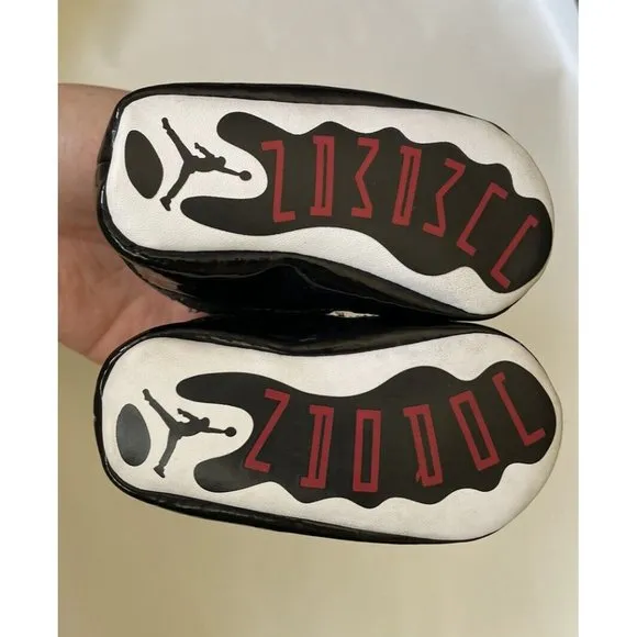 Nike Air Jordan 11 Retro Soft Bottom Baby Crib Shoes 378049-002 2015 Black 2C 2