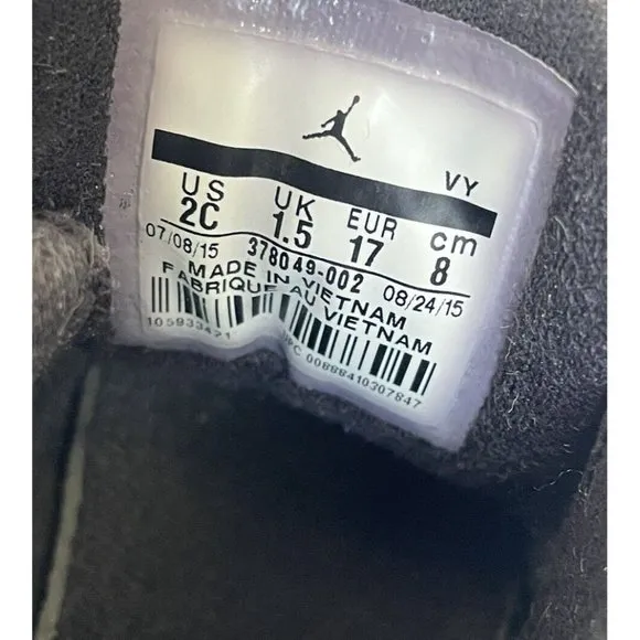 Nike Air Jordan 11 Retro Soft Bottom Baby Crib Shoes 378049-002 2015 Black 2C 2