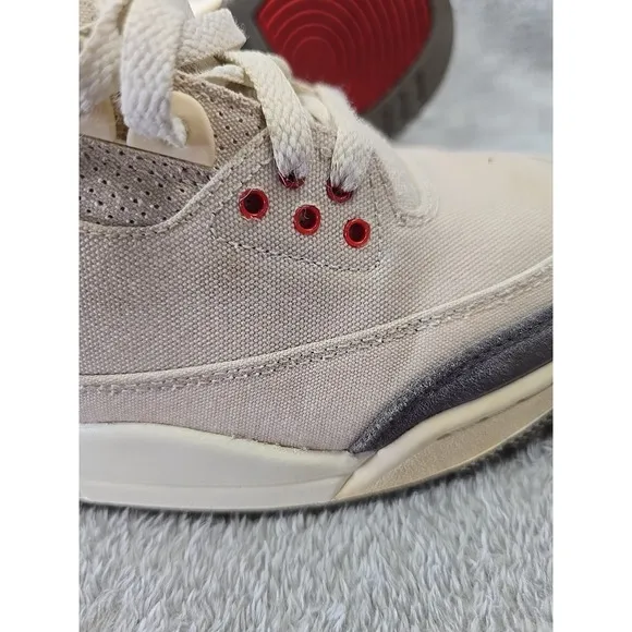 Nike Air Jordan 3 Retro Muslin Mens Size 9 Beige Y2k