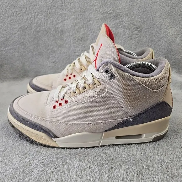 Nike Air Jordan 3 Retro Muslin Mens Size 9 Beige Y2k