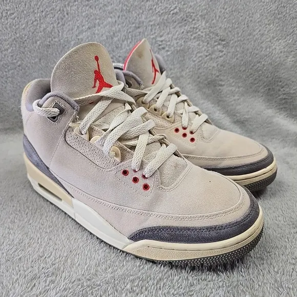 Nike Air Jordan 3 Retro Muslin Mens Size 9 Beige Y2k