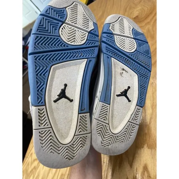 Nike Air Jordan Dub Zero Sneakers Boy 6Y White Leather Low Top Running Shoes S64